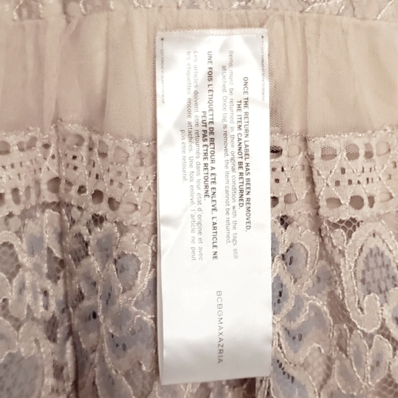 BCBGMaxAzria Pia Long Sleeve Lace Dress - Pink - Picture 7 of 16